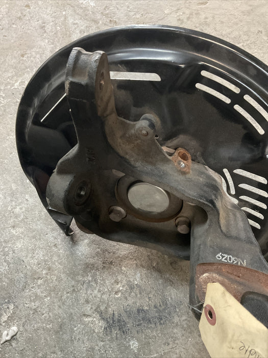 2017 SUBARU BRZ FRONT LEFT SPINDLE KNUCKLE HUB BRAKE SHIELD OEM