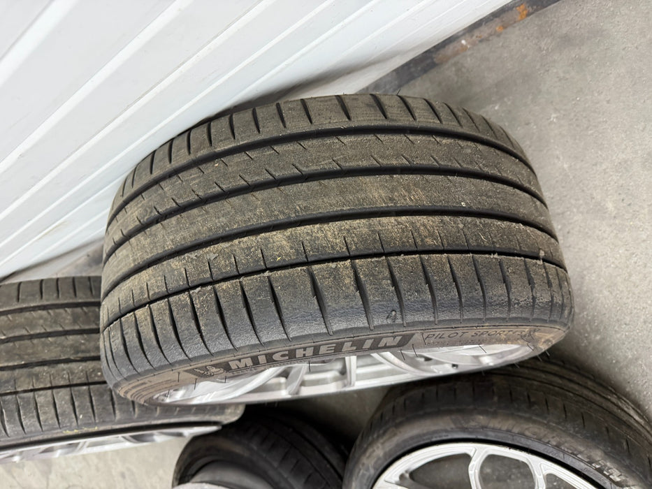 2024 BMW M3 G80 M4 G82 G8X BC FORGED WHEELS RIMS TIRES 5X112 *DAMAGE*