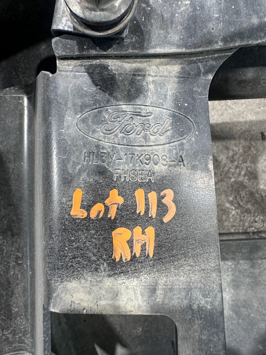 2019 FORD F150 3.5L RAPTOR FRONT BUMPER RIGHT END CAP OEM HL3V-17K908-A *WEAR*