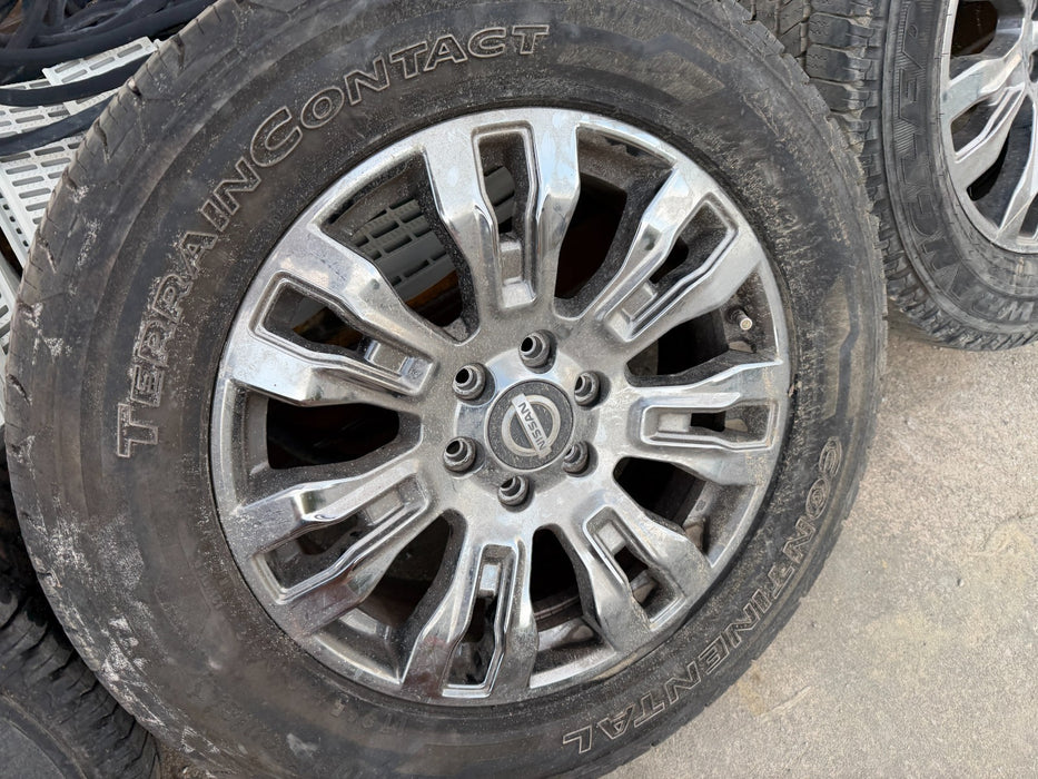 2016 NISSAN TITAN XD PLATINUM RESERVE WHEELS RIMS TIRES OEM GENUINE 6X5.5