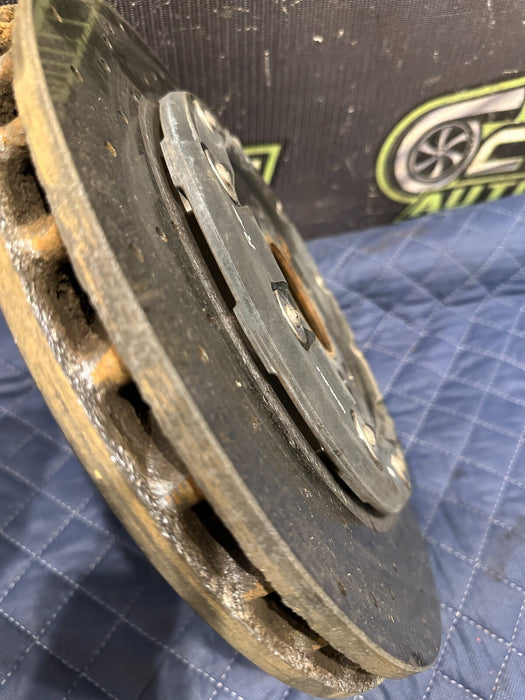 2014 AUDI R8 REAR RIGHT PASSENGER CARBON CERAMIC BRAKE ROTOR OEM 420 615 602 F