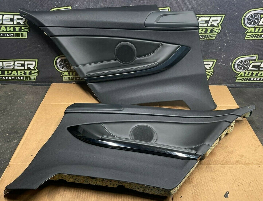 2015 BMW M4 F82 REAR SIDE QUARTER PANEL BLACK LEATHER TRIMS OEM 2016 2017 2018