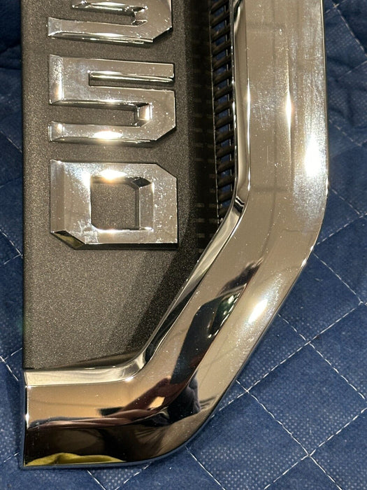 2017-2020 FORD F350 FRONT PASSENGER RIGHT CHROME FENDER EMBLEM BADGE OEM