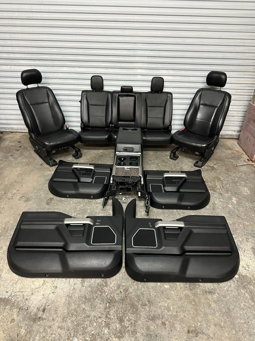 2019 FORD F250 F350 F450 LARIAT INTERIOR SEATS DOOR PANELS CONSOLE OEM