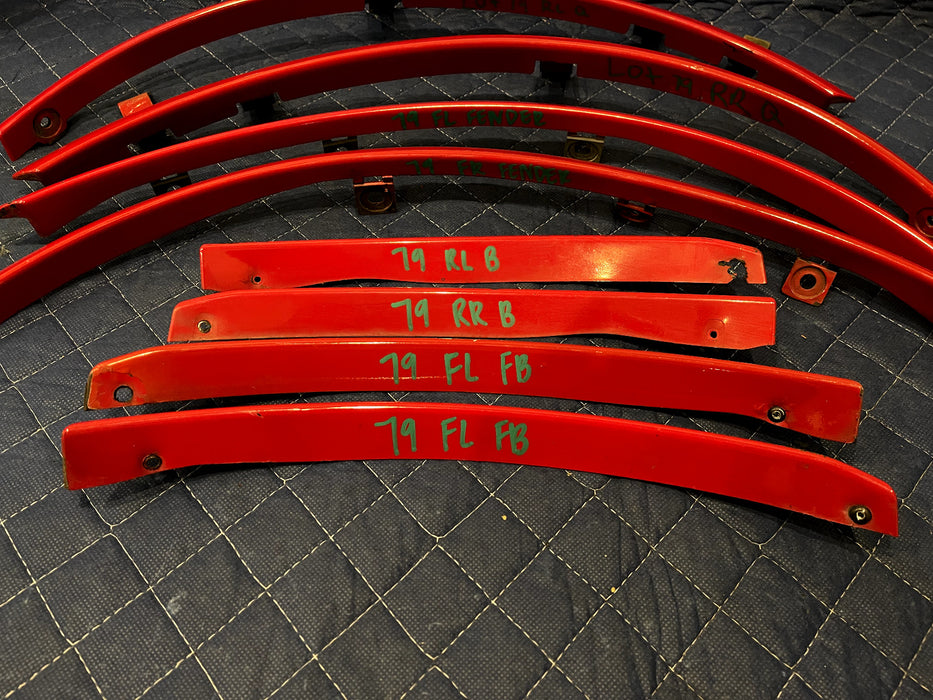2017 NISSAN 370 NISMO FRONT REAR LEFT RIGHT FENDER FLARE TRIM SET OEM *READ DESC