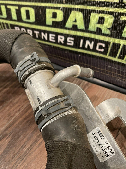 2012 AUDI R8 FRONT DRIVER LEFT CONNECTOR HOSE OEM 420 121 055