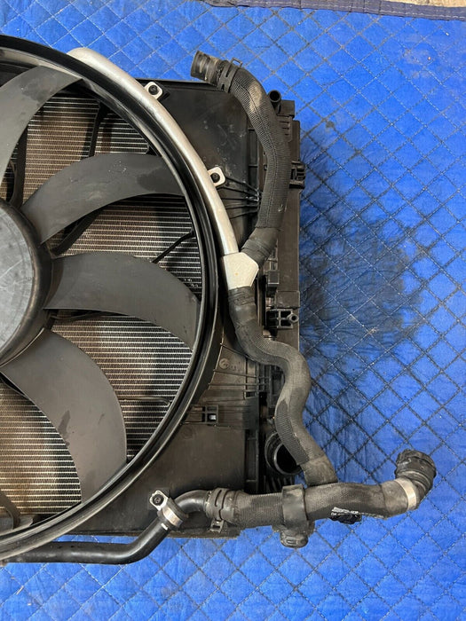 2015 MERCEDES-BENZ C63S AMG INTERCOOLER RADIATOR CONDENSOR W FAN OEM ~MINOR FLAW