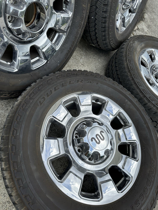 2024 FORD F250 KING RANCH OEM WHEELS RIMS TIRES 20X8 LT275/65/R20 PC3C 1007 BA