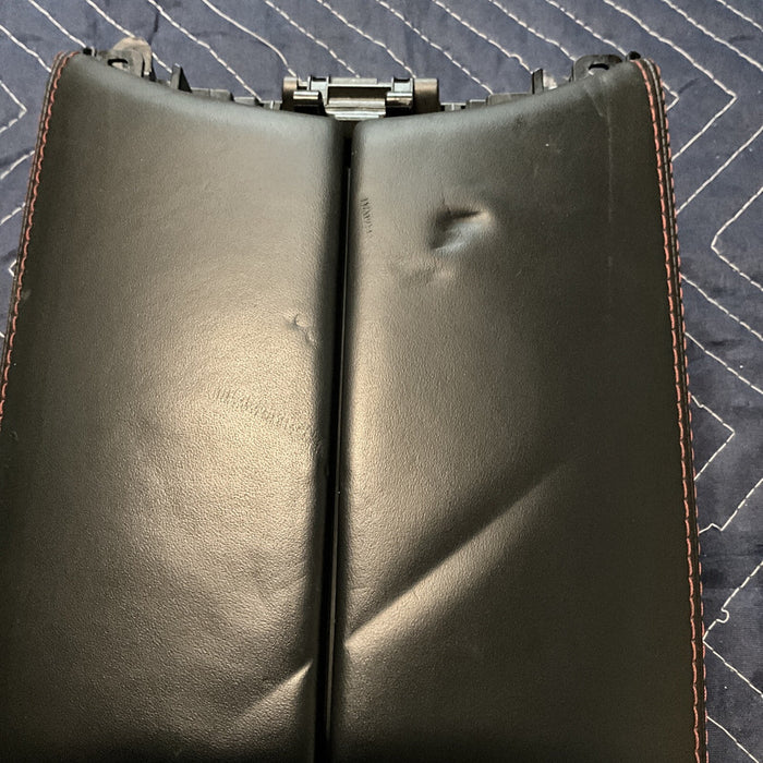 2017 MERCEDES C63S AMG COUPE CENTER CONSOLE ARM REST WITH RED STITCHES