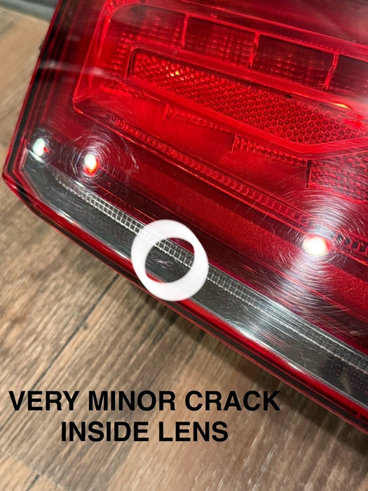 2014 2015 AUDI R8 V10 DRIVER SIDE LED TAIL LIGHT OEM *READ/VERY MINOR CRACK*