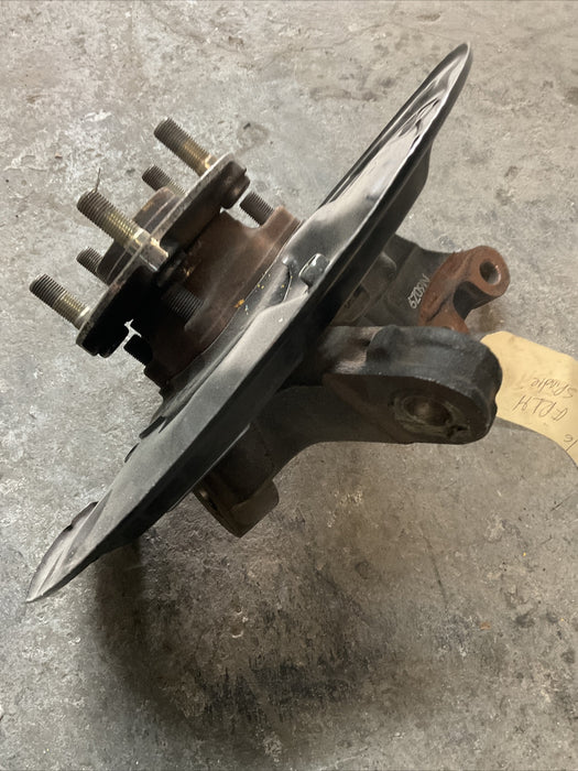 2017 SUBARU BRZ FRONT LEFT SPINDLE KNUCKLE HUB BRAKE SHIELD OEM