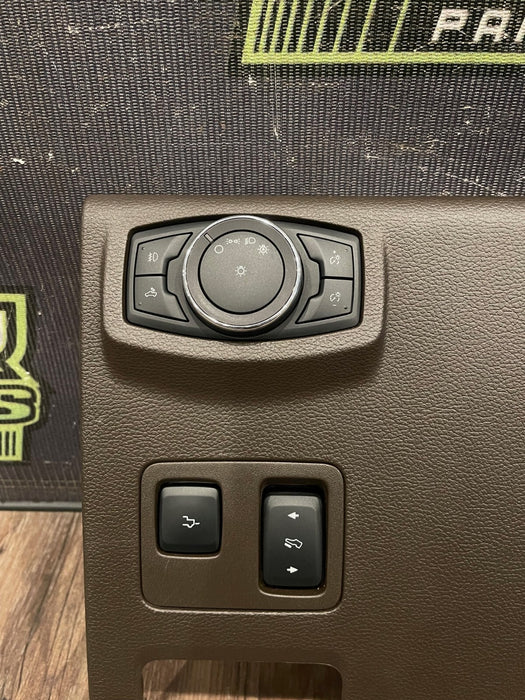2017-19 FORD F250 F350 F450 KING RANCH BROWN LOWER KNEE PANEL OEM *MINOR SCUFFS*