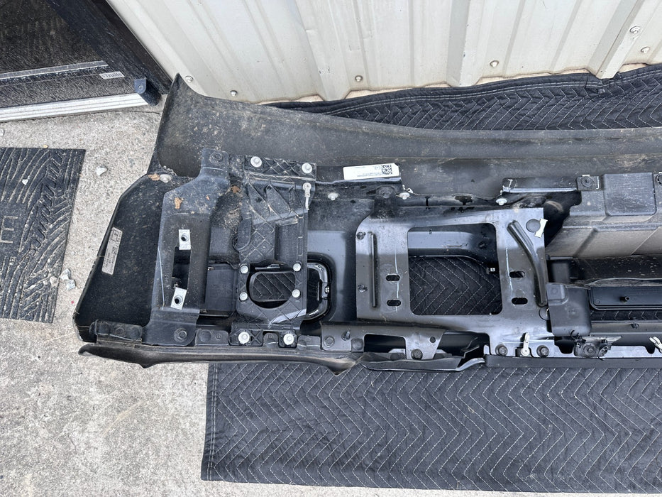 2023 2025 FORD F250 F350 PLATINUM FRONT BUMPER ASSEMBLY AGATE BLACK ~PAINT CHIP~