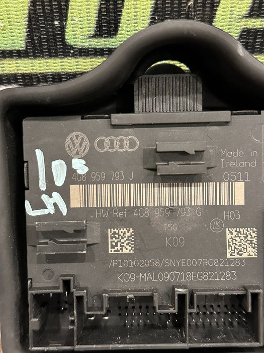 2021 AUDI R8 FRONT LEFT WINDOW CONTROL MODULE OEM 4G8 959 793 J