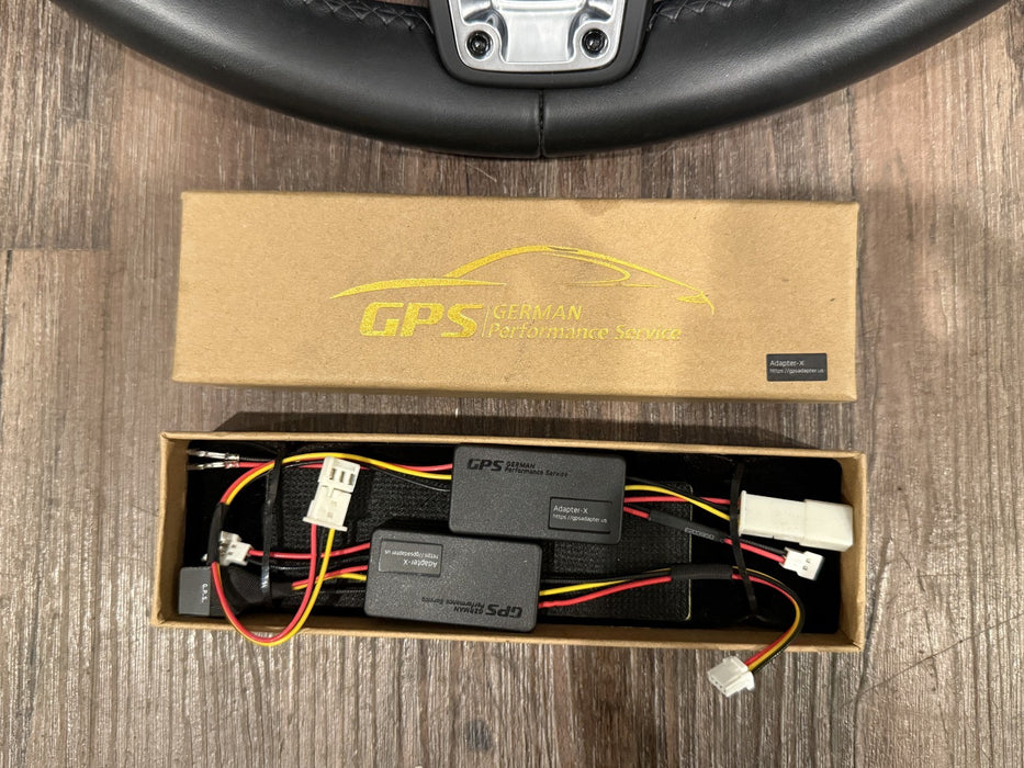 2014 PORSCHE 911 TURBO S 991.1 TO 991.2 CONVERSION BLACK STEERING WHEEL OEM