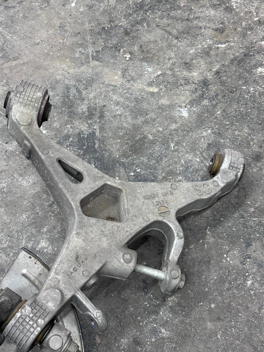 2015 JAGUAR F TYPE REAR LEFT KNUCKLE SPINDLE 20K MILES OEM EX53-5A971-AC