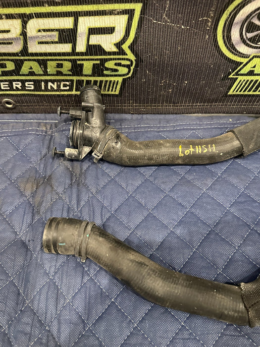 2014 PORSCHE 911 TURBO S LEFT UPPER LOWER RADIATOR COOLANT HOSE OEM