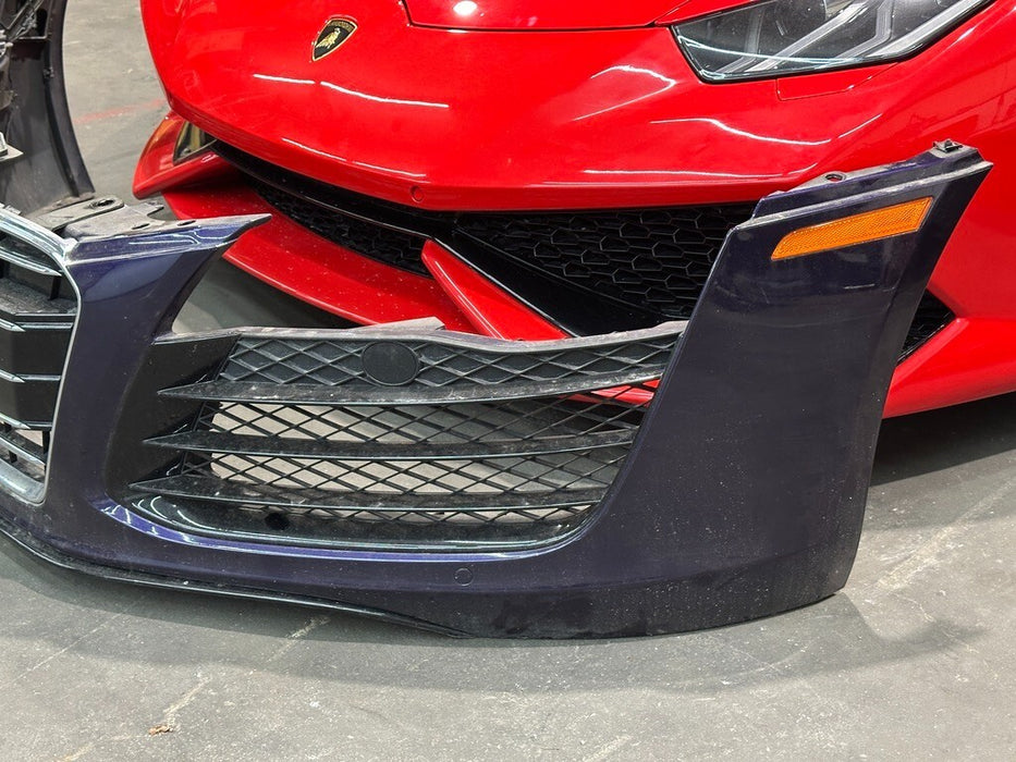2014 2015 AUDI R8 FRONT BUMPER COMPLETE ASSEMBLY OEM GENUINE PURPLE
