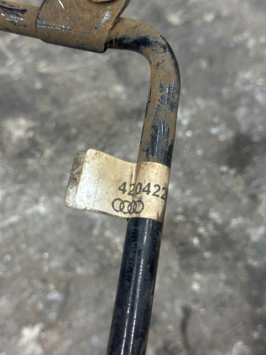 2014 AUDI R8 OEM RETURN PIPE W/ BRAKE VACUUM HOSE 420 611 936 G 420 422 857 T