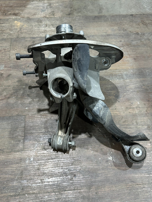 2014 PORSCHE 911 TURBO S 991 FRONT LEFT HUB KNUCKLE SPINDLE ASSEMBLY OEM