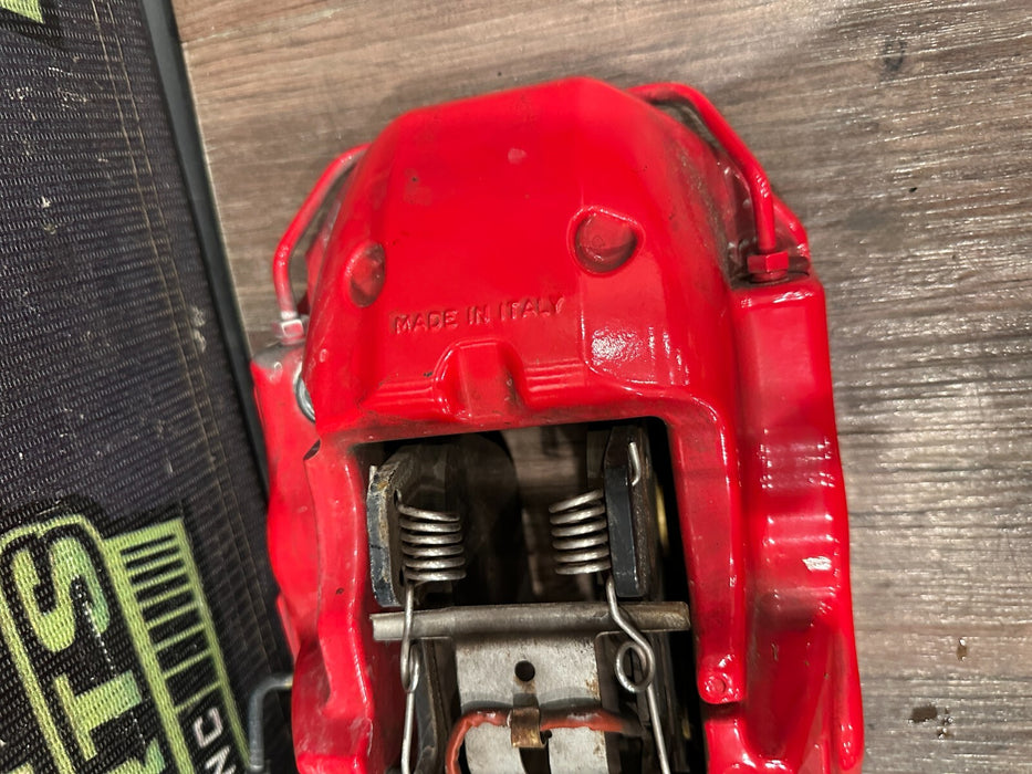 2021 AUDI R8 FRONT LEFT DRIVER RED CARBON CERAMIC BRAKE CALIPER OEM