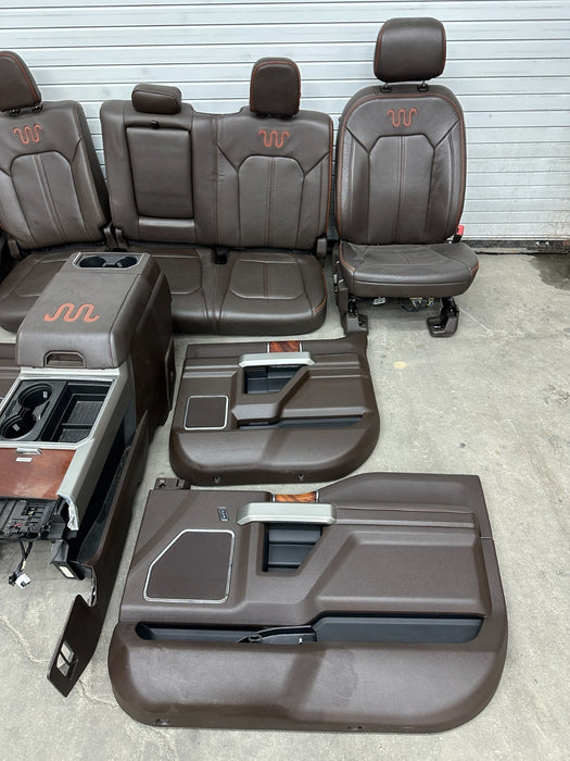 2017-2019 FORD F250 F350 F450 KING RANCH FRONT REAR SEATS ONLY!