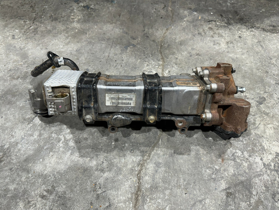 2017 NISSAN TITAN XD CUMMINS 5.0 EGR COOLER W VALVE ASSEMBLY OEM