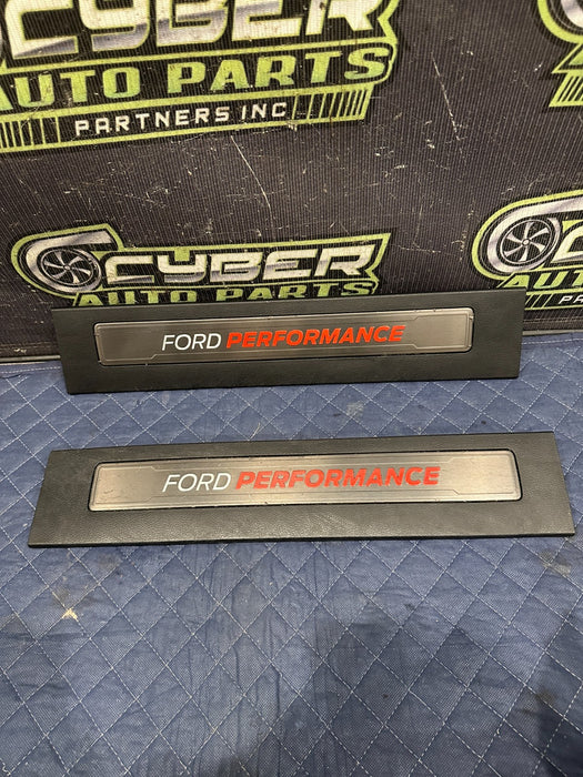 2019 FORD F150 3.5L RAPTOR REAR LEFT RIGHT KICK PLATES OEM *MINOR WEAR*