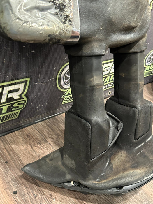 2017-2022 FORD F250 F350 F450 XLT DRIVER LEFT TOW MIRROR OEM ~FIRE DAMAGE~