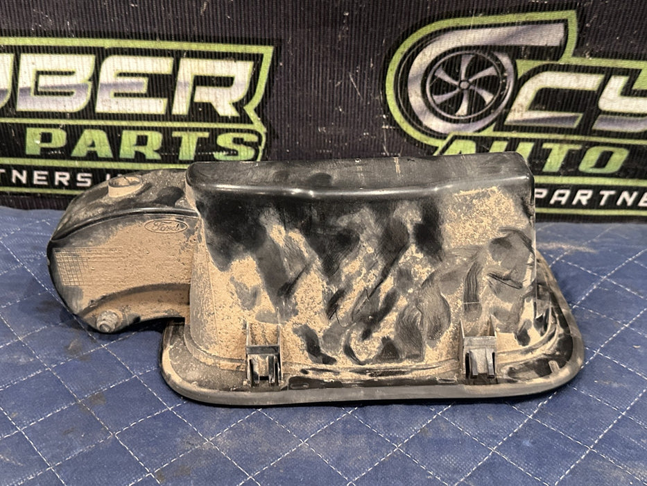 2017-2022 FORD F250 F350 DIESEL 6.7L BLACK FUEL GAS DOOR LID CAP OEM MINOR SCUFF