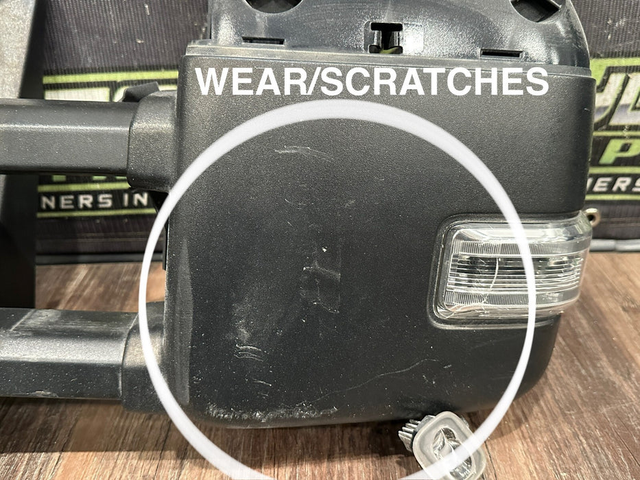 2017-19 FORD F250 F350 F450 LEFT TOW MIRROR W CAMERA OEM *DAMAGED*