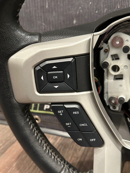 2017-2019 FORD F250 F350 F450 STEERING WHEEL W AD STEERING OEM *FAULT/PARTS ONLY