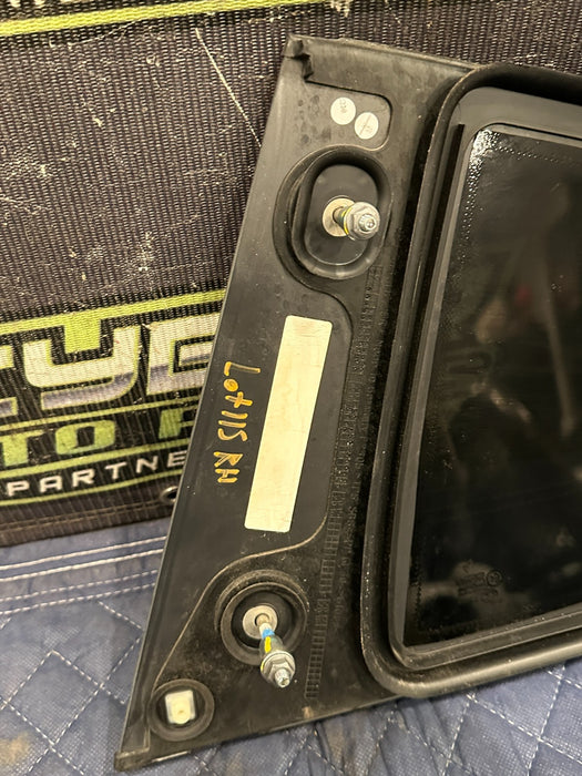 2014 PORSCHE 911 TURBO S REAR RIGHT QUARTER WINDOW GLASS OEM