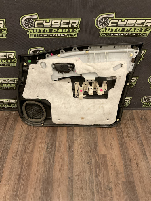 2016 NISSAN TITAN XD PLATINUM RESERVE FRONT LEFT DOOR PANEL WOOD LEATHER OEM