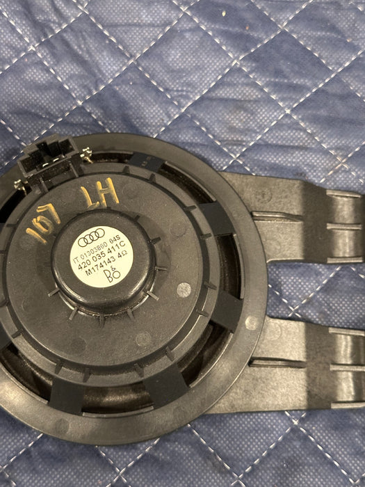 2014 AUDI R8 V8 OEM REAR LEFT DRIVER BANG & OLUFSEN SPEAKER 420 035 411 C