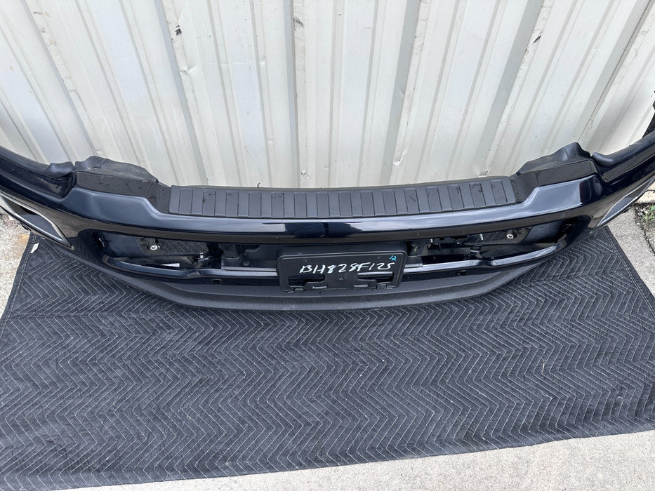 2023 2025 FORD F250 F350 PLATINUM FRONT BUMPER ASSEMBLY AGATE BLACK ~PAINT CHIP~