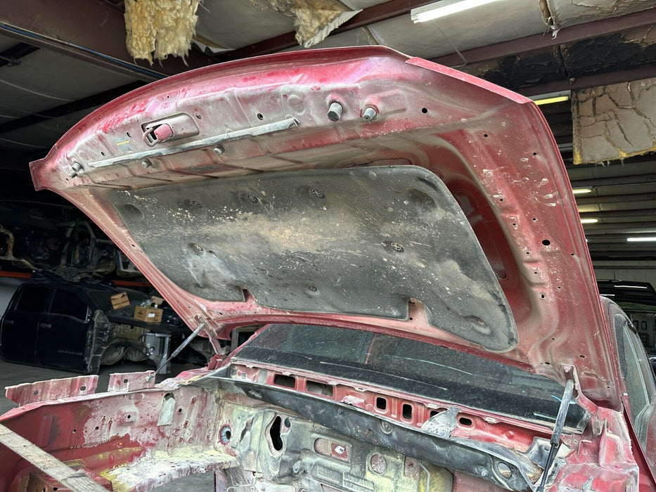 2016-2019 NISSAN TITAN XD HOOD PANEL RED OEM GENUINE W/ HINGES
