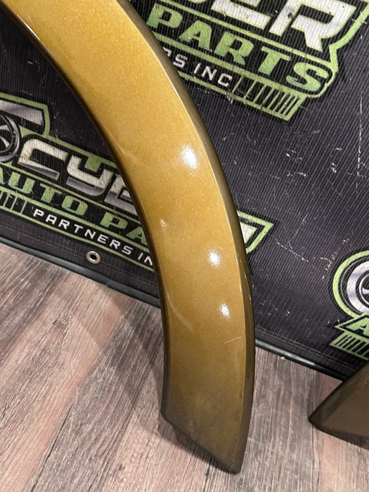 2017-2022 FORD F250 F350 FRONT LEFT RIGHT FENDER FLARES GOLD OEM *PAINT FLAWS*