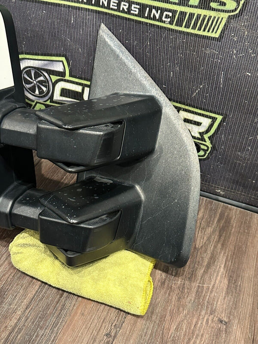 2017-19 FORD F250 F350 F450 RIGHT TOW MIRROR MET WHITE CAP W CAMERA OEM *STREAKS