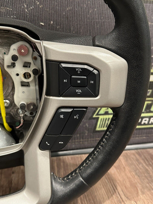 2017-2019 FORD F250 F350 F450 STEERING WHEEL W AD STEERING OEM *FAULT/PARTS ONLY