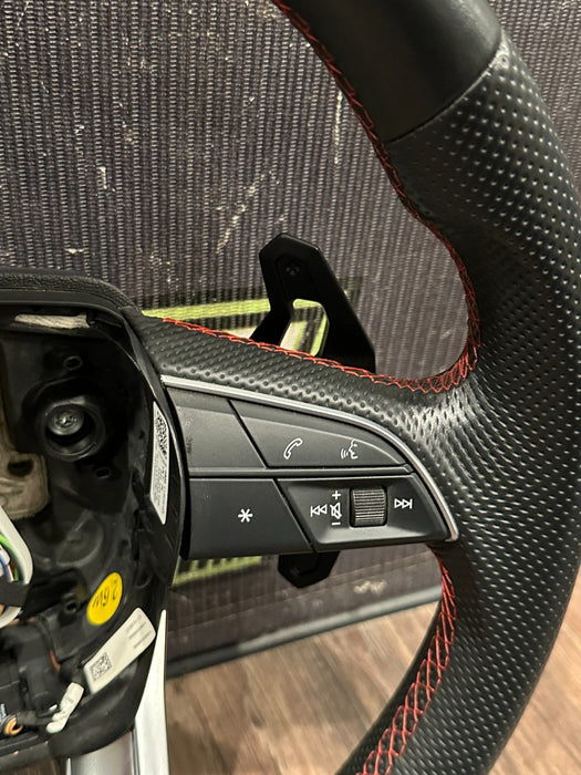 2018-2024 LAMBORGHINI URUS LEATHER STEERING WHEEL W RED STITCHING OEM