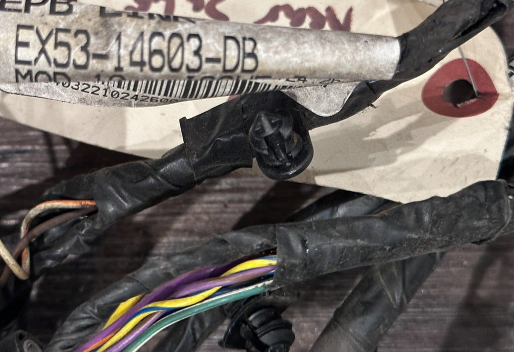 2015 JAGUAR F TYPE R REAR SUBFRAME WIRING HARNESS EX53 9L468 HB OEM