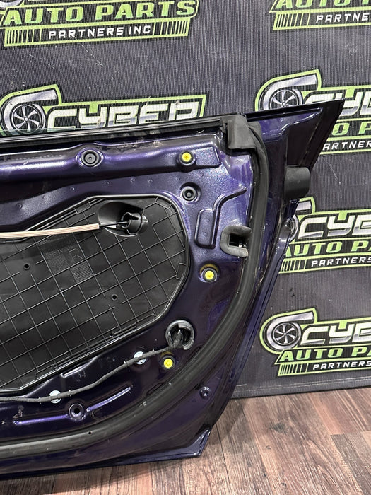 2014 AUDI R8 SPYDER RIGHT PURPLE DOOR SHELL W WINDOW OEM *FLAWS/READ*