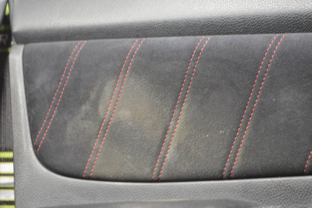 2018 SUBARU WRX STI DOOR PANELS FRONT REAR OEM RED STITCHING