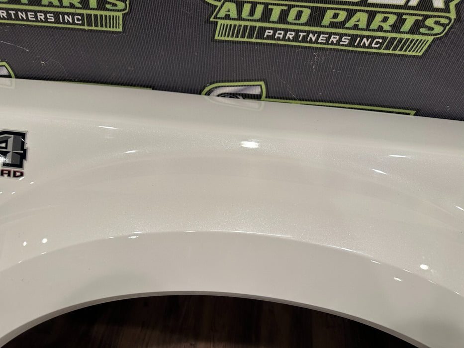 2017 2019 FORD F350 F450 RIGHT DUALLY BED SIDE FENDER FLARE PEARL WHITE *UG* OEM