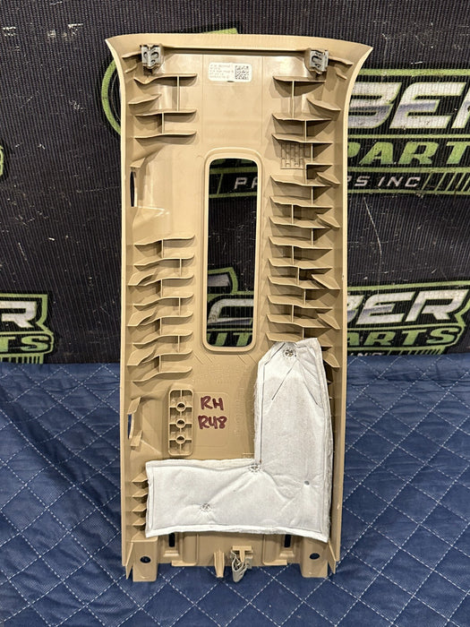 2017-2019 FORD F350 F450 LARIAT LEFT RIGHT UPPER B PILLAR TRIMS OEM ~SCRATCHES~