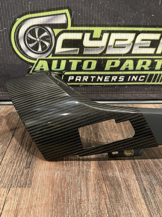 2021 AUDI R8 GAUGE CLUSTER LEFT RIGHT CARBON FIBER TRIM PAIR OEM *READ/SCUFFS*