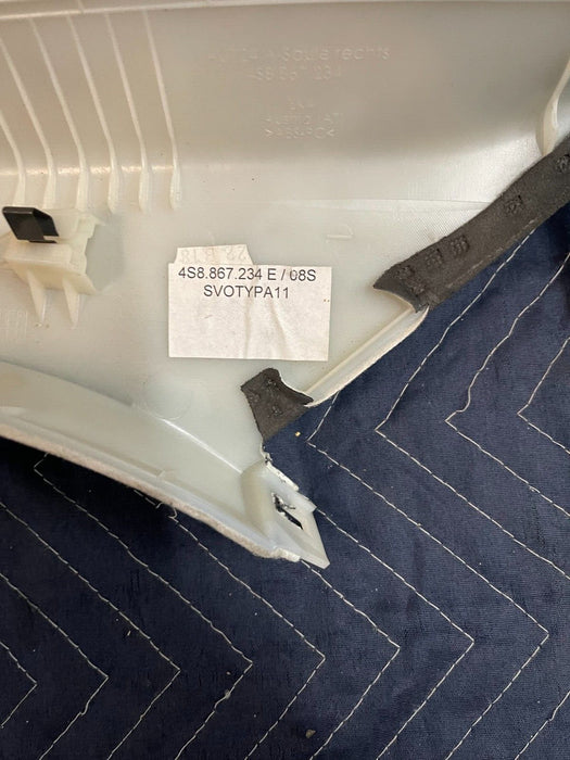 2017-2018 AUDI R8 ALCANTERA INTERIOR A PILLAR TRIM COVER LH DRIVER SIDE OEM