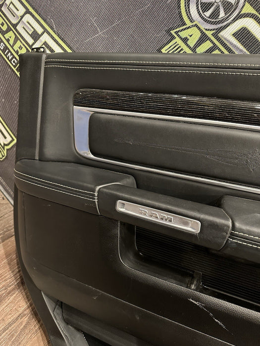 2017 DODGE RAM 2500 LIMITED MEGA CAB REAR DRIVER LEFT DOOR PANEL ~MINOR WEAR~