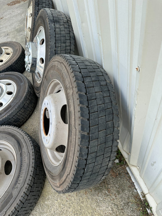 FORD F450 F550 RAM 4500 5500 10X225 FACTORY TAKE OFF WHEELS SET KING RANCH OEM